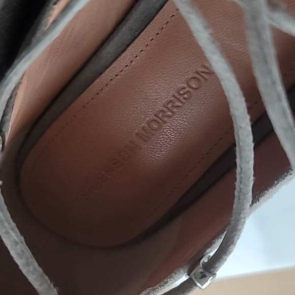 Sigerson Morrison Elise suede lace up flat 7 ½ - Picture 3 of 8